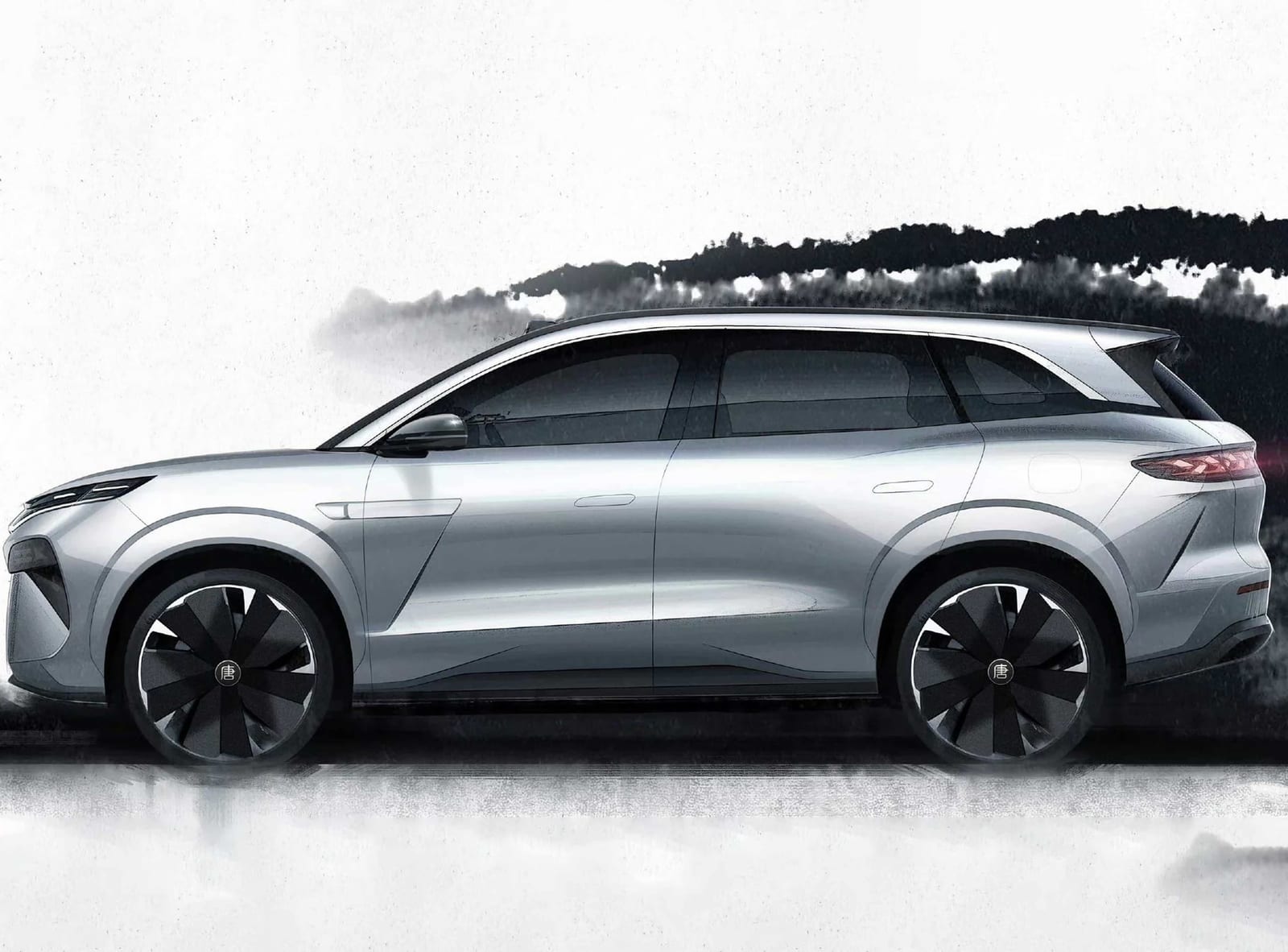 BYD Tang L 670km RWD LiDAR Flagship 2025, կողքից