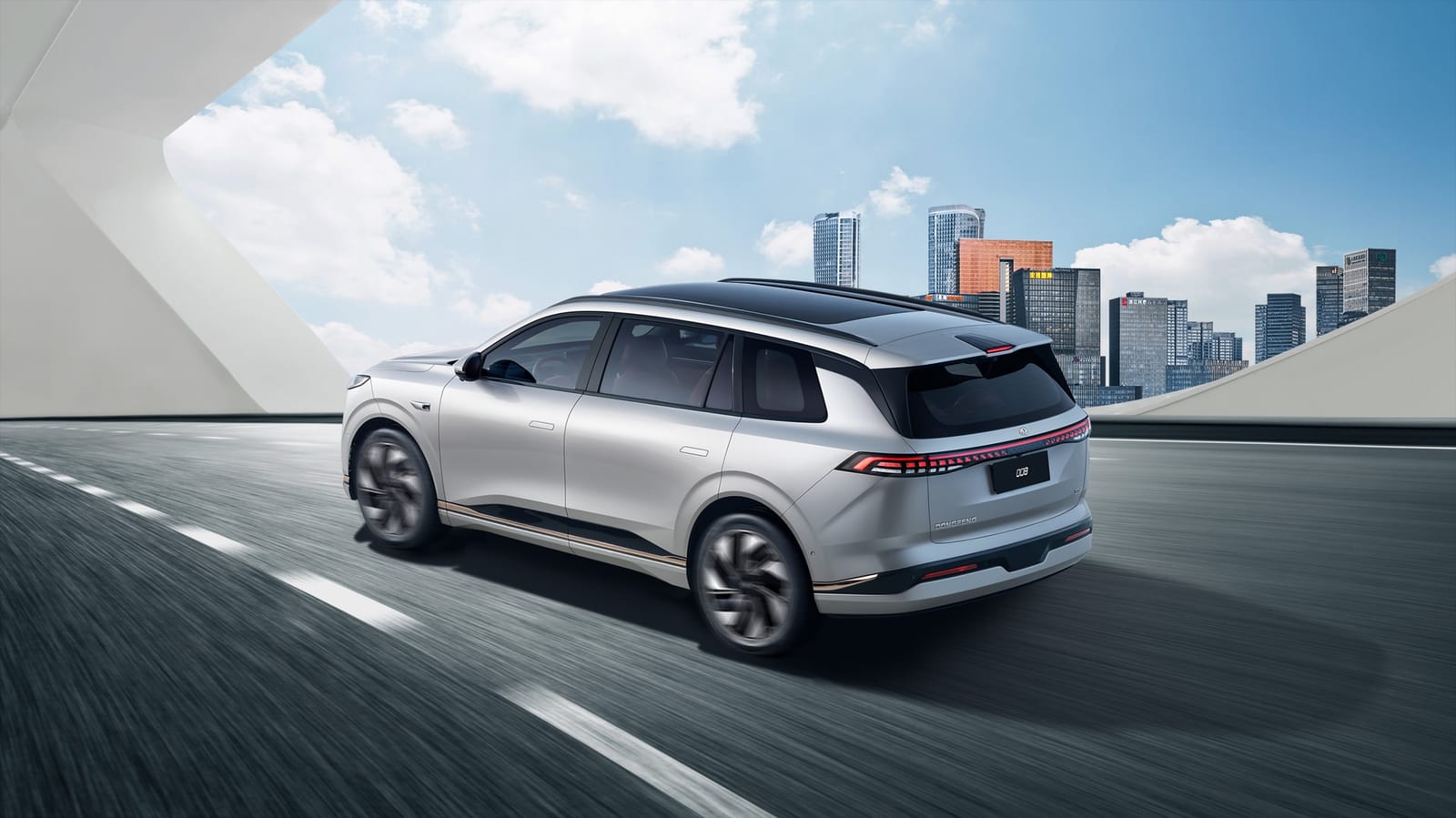 Dongfeng 008 REEV 6-seat RWD 2026, հետևից անկյունագծով