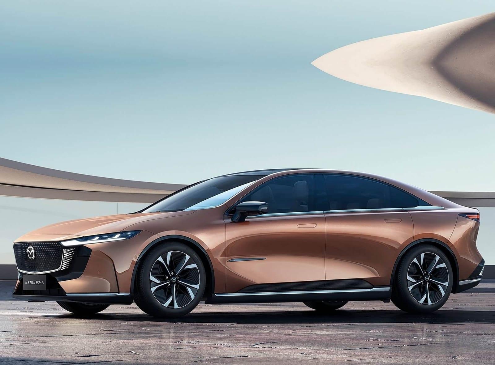 Mazda EZ-6 BEV 600 km 2025, կողքից